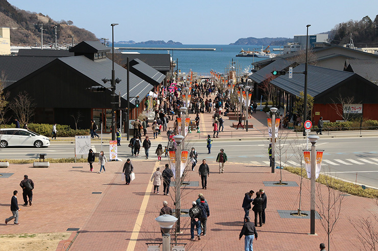 駅展望から海側